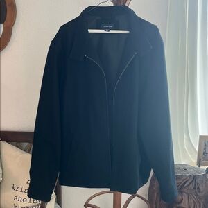 Lands' End Black Bomber Jacket